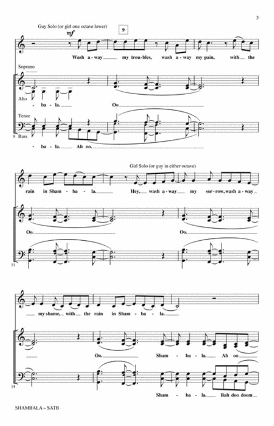 Shambala 4-Part scores gallery preview page 3