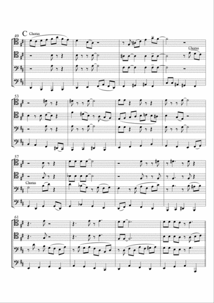 All Of Me Brass Quartet scores gallery preview page 5