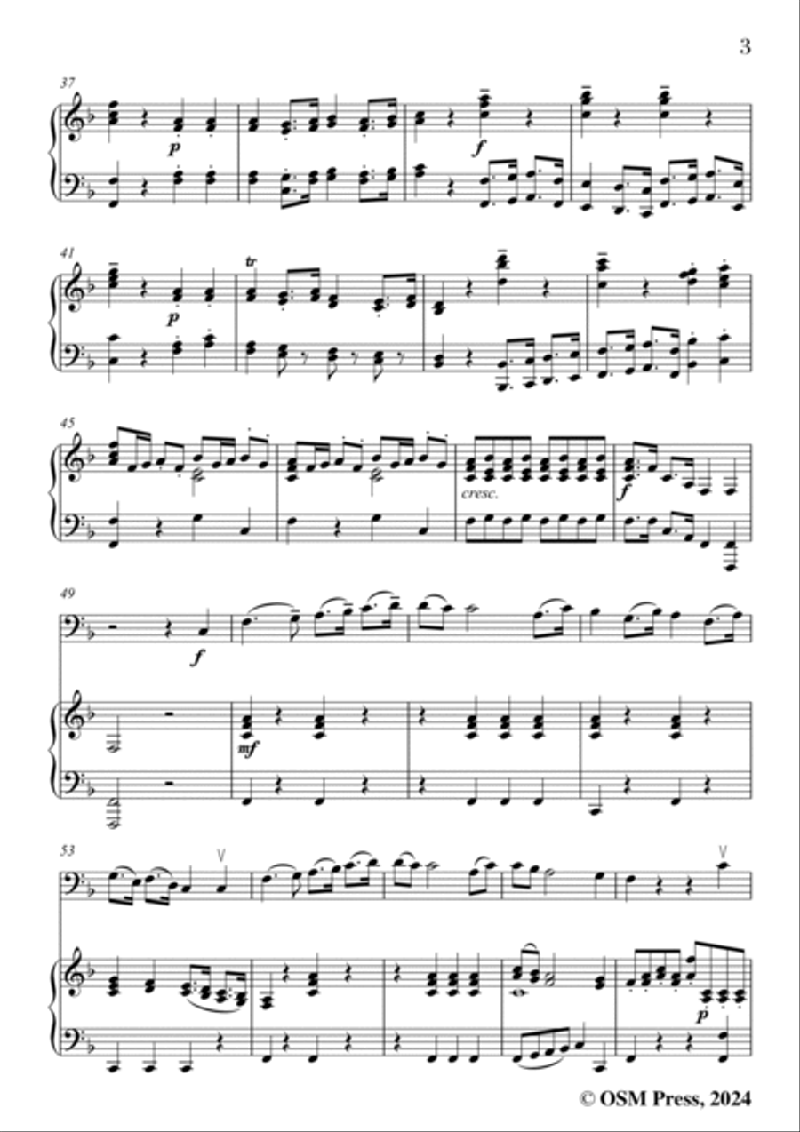 Capuzzi-Double Bass Concerto(1st Movement),in F Major,for Cello and Piano Double Bass scores gallery preview page 5