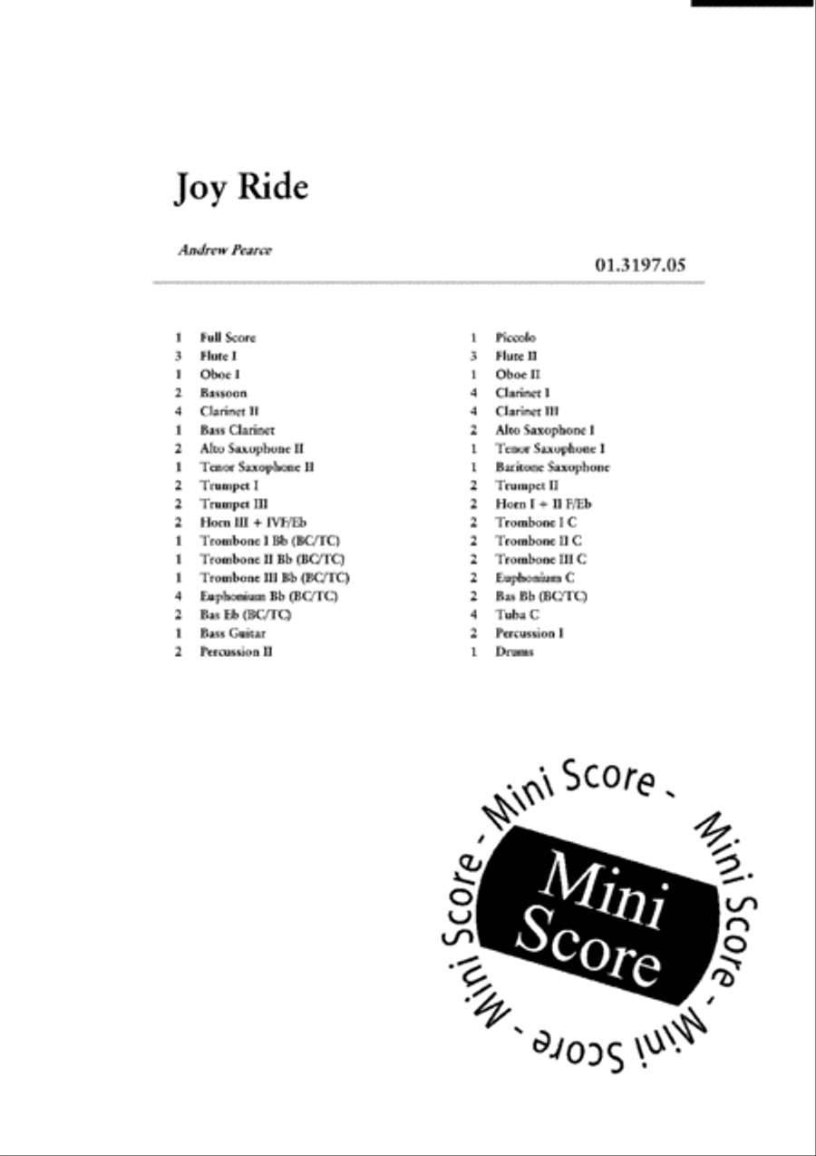 Joy Ride Concert Band scores gallery preview page 4