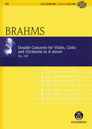 Book cover for Brahms - Double Concerto for Violin, Cello, and Orchestra in A-minor Op. 102
