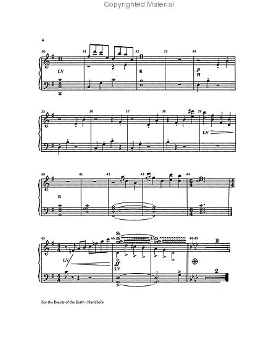 For the Beauty of the Earth Choir scores gallery preview page 3