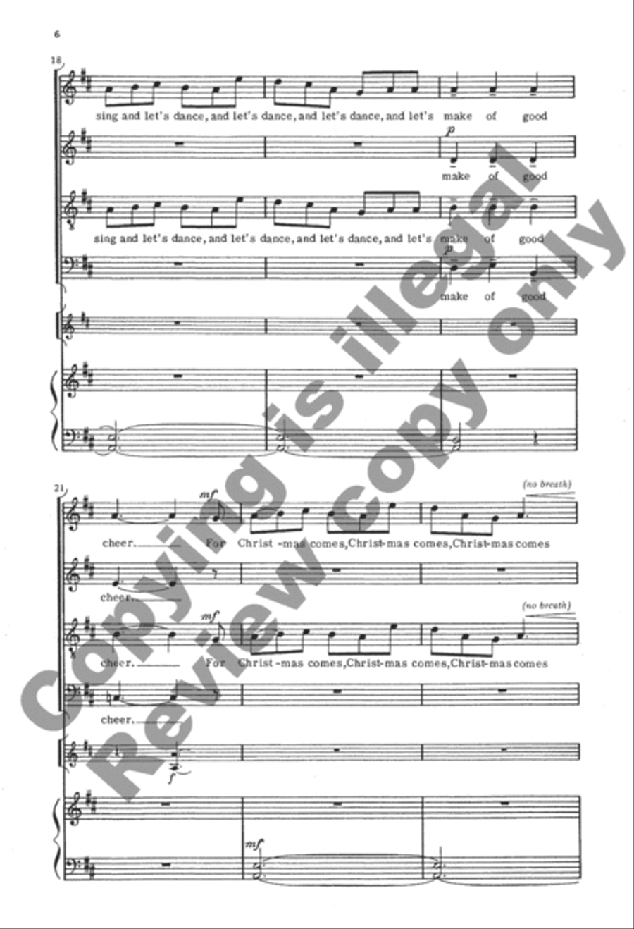 Ringeltänze 5. At Christmas Be Merry 4-Part scores gallery preview page 6