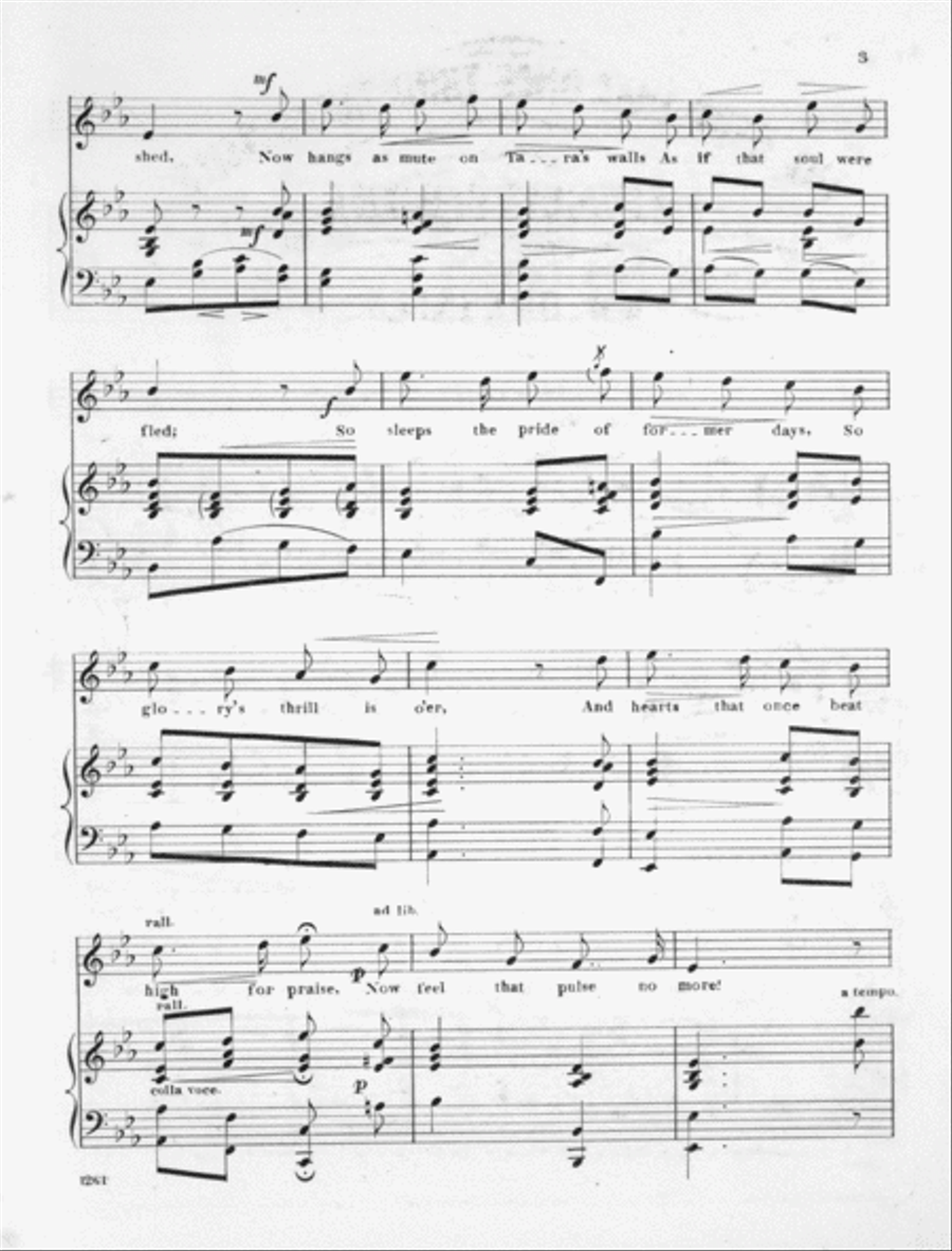 The Harp That Once Thro' Taras Halls Harp scores gallery preview page 3