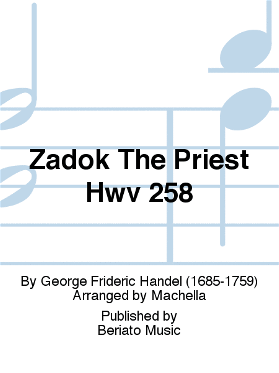 Zadok The Priest Hwv 258 Mixed Choir scores gallery preview page 1