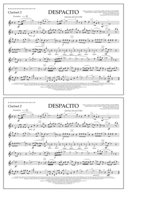 Despacito (arr. Tom Wallace) - Clarinet 2