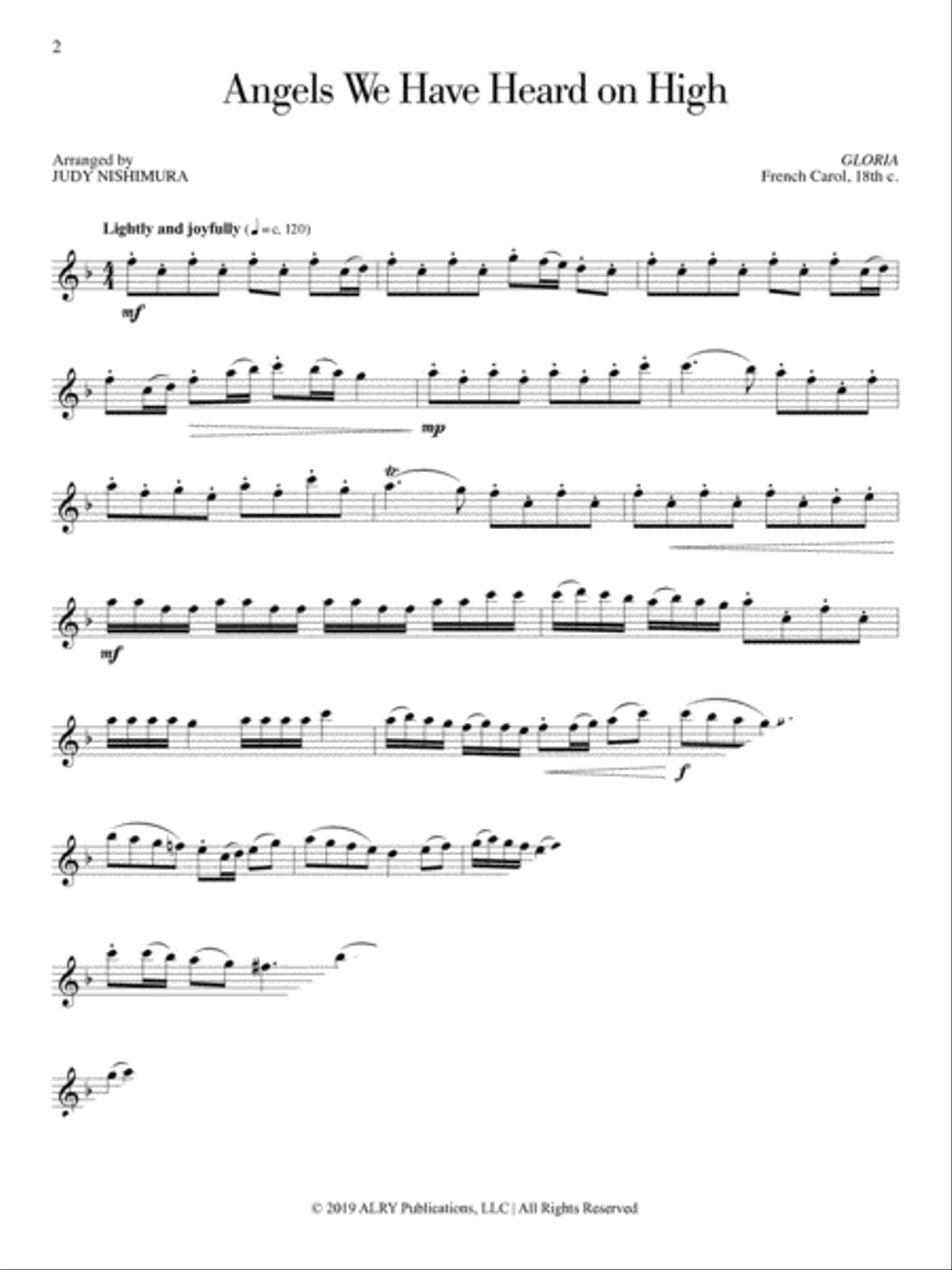 The Christmas Flutist: 20 Songs and Carols for Flute Alone Flute Solo scores gallery preview page 3