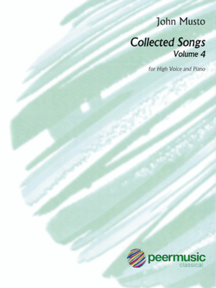 Book cover for Collected Songs for High Voice - Volume 4