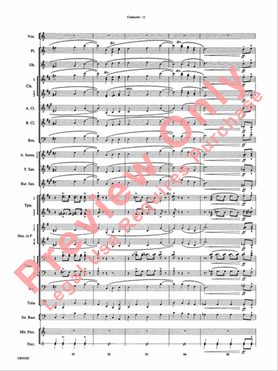 But Not for Me Concert Band scores gallery preview page 13