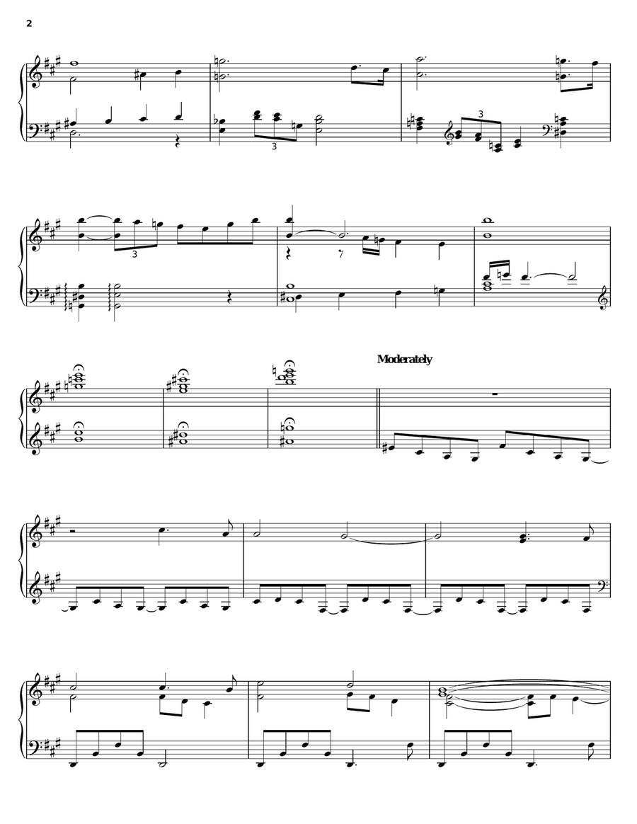 Love Theme Piano Solo scores gallery preview page 2