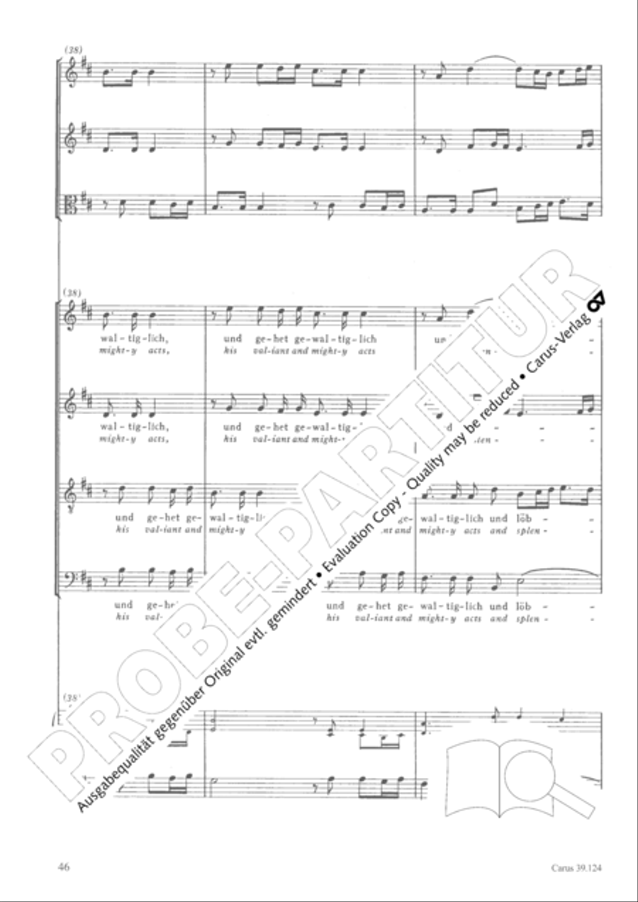 Sing to the Lord a new song (Singet dem Herrn ein neues Lied) 4-Part scores gallery preview page 47