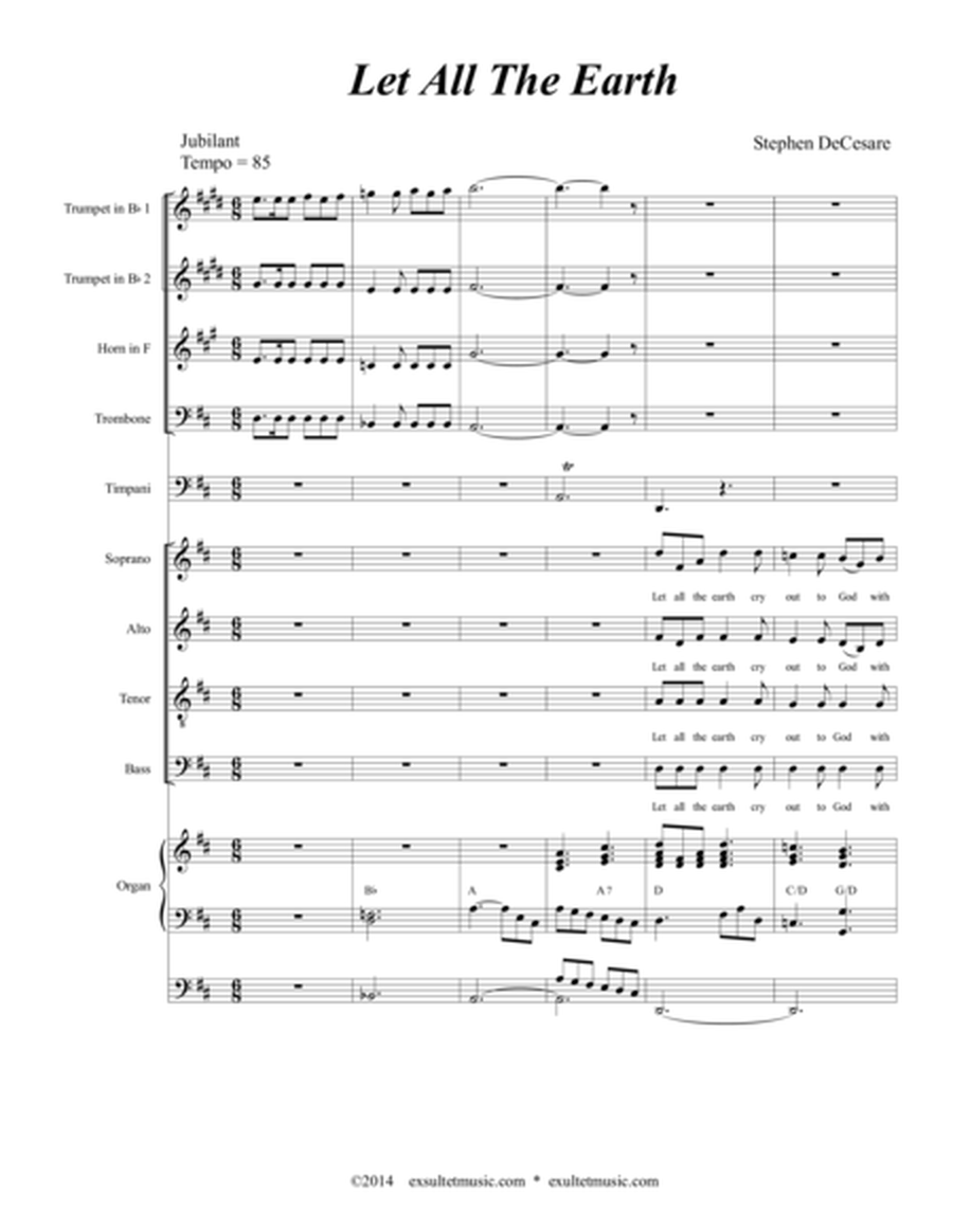Let All The Earth (SATB divisi) image number null