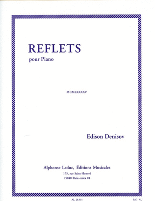 Book cover for Reflets (piano Solo)