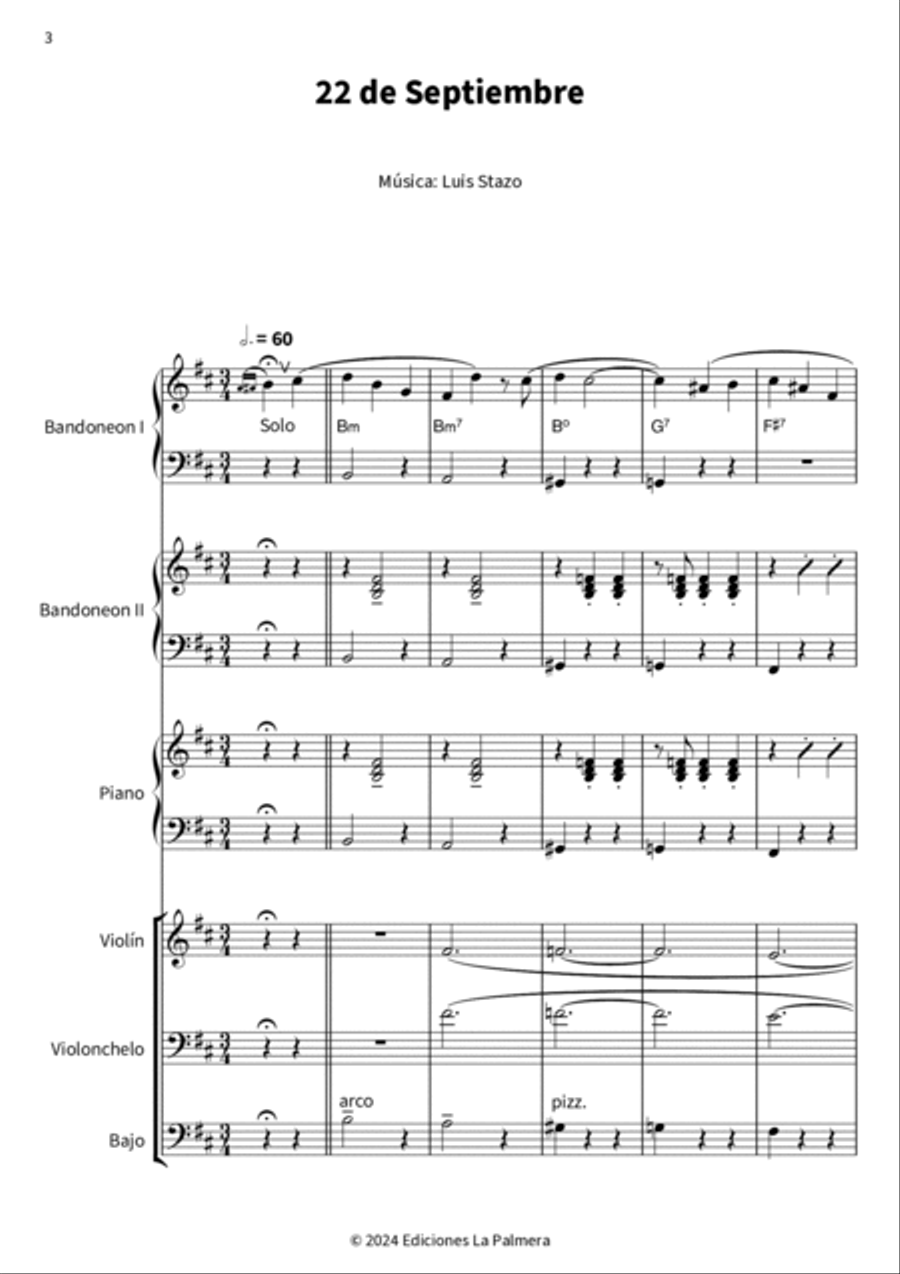 22 de Septiembre Cello scores gallery preview page 4