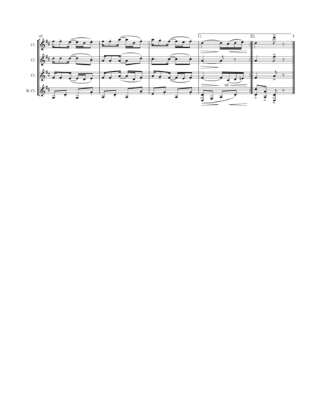 Joplin - “Pineapple Rag” (for Clarinet Quartet) image number null