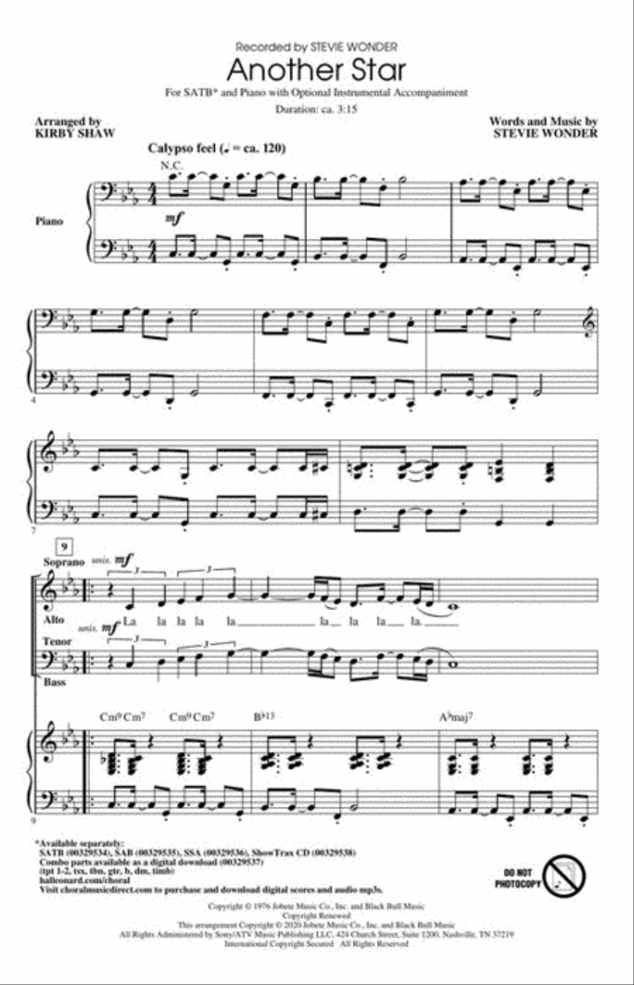 Another Star 4-Part scores gallery preview page 3