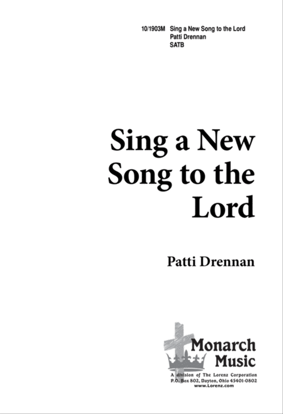 Sing a New Song to the Lord 4-Part scores gallery preview page 1