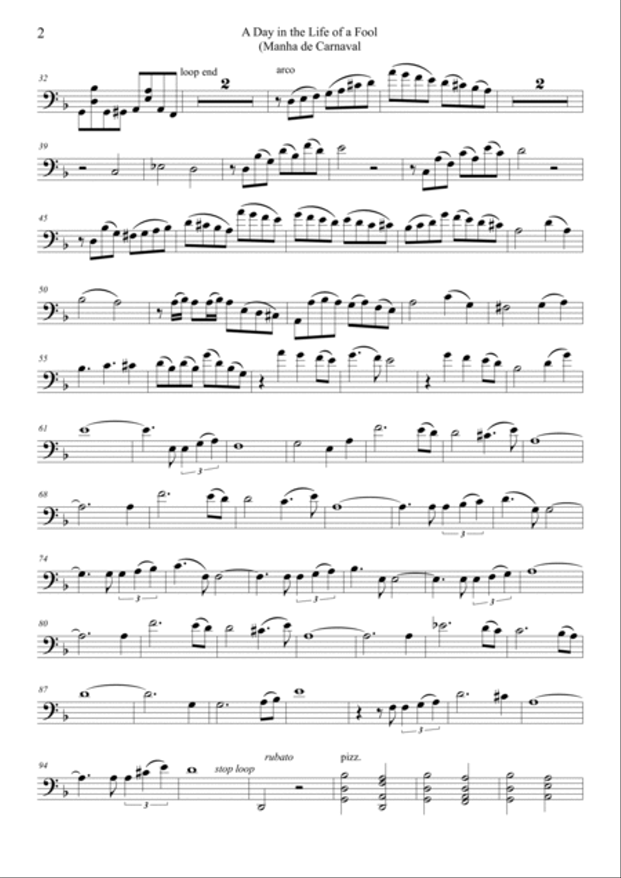 A Day In The Life Of A Fool (manha De Carnaval) Set of Parts scores gallery preview page 5
