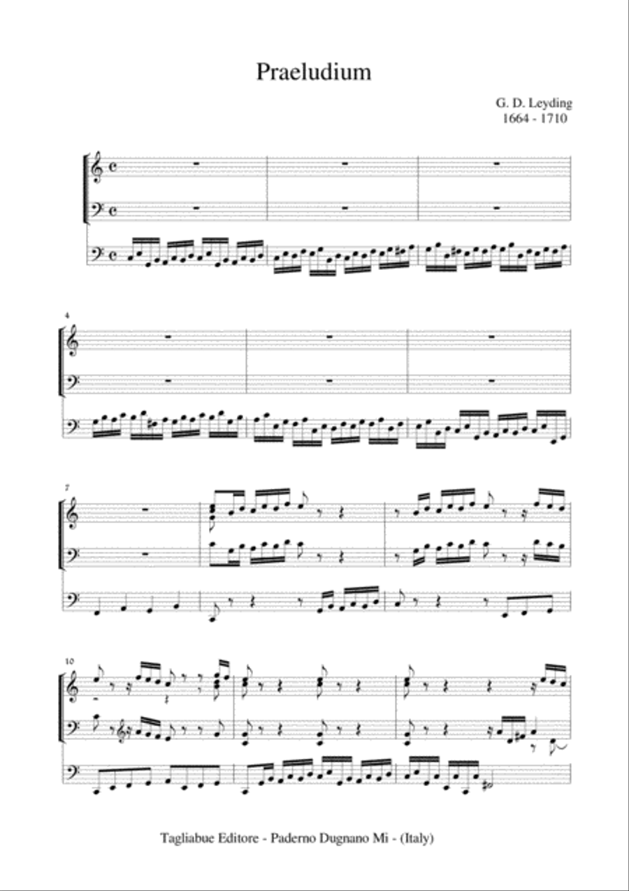 PRAELUDIUM en C - For organ Organ Solo scores gallery preview page 1