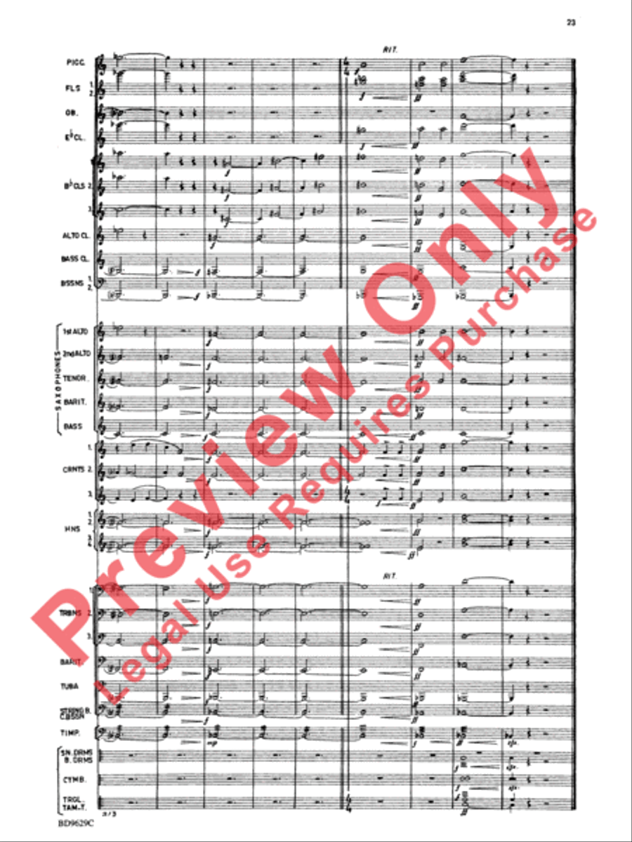 Fantasia for Band Fantasia for Band Concert Band scores gallery preview page 26