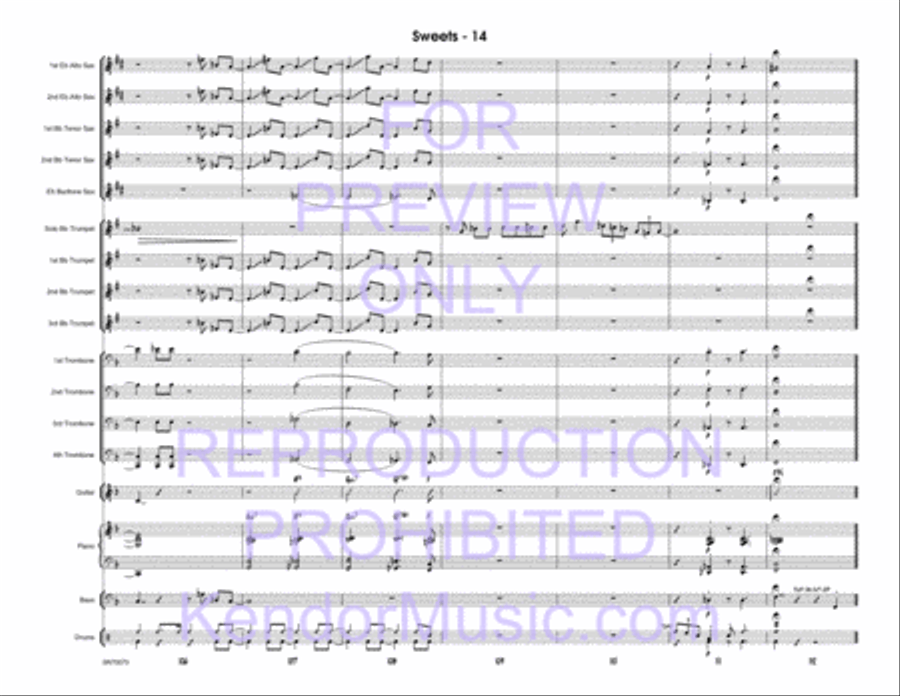 Sweets Sweets Jazz Ensemble scores gallery preview page 15