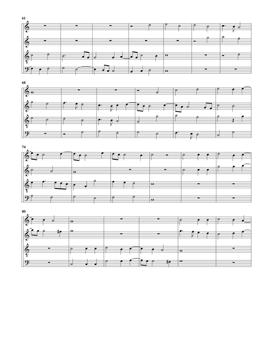 Ave Maria ... virgo serena (arrangement for 4 recorders) Recorder scores gallery preview page 3