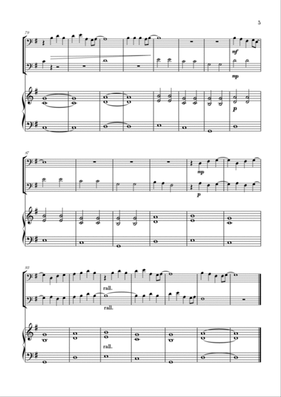 Love Is Gone Trombone Duet scores gallery preview page 5