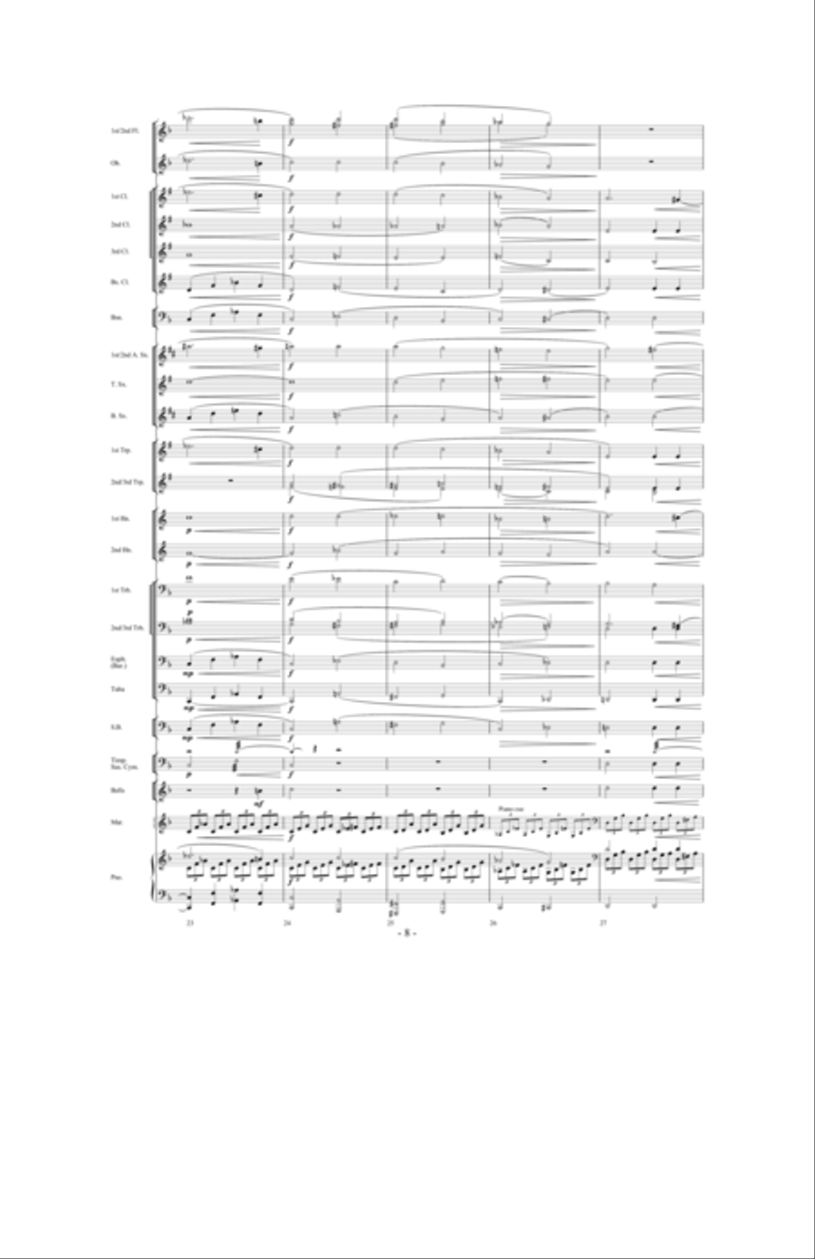 Moonlight Sonata Concert Band scores gallery preview page 7