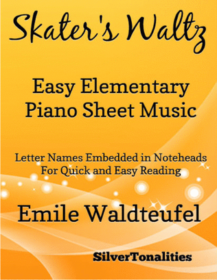 Skater's Waltz Easy Elementary Piano Sheet Music