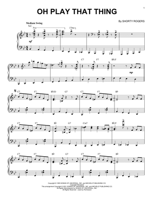 Oh Play That Thing [Jazz version] (arr. Brent Edstrom)