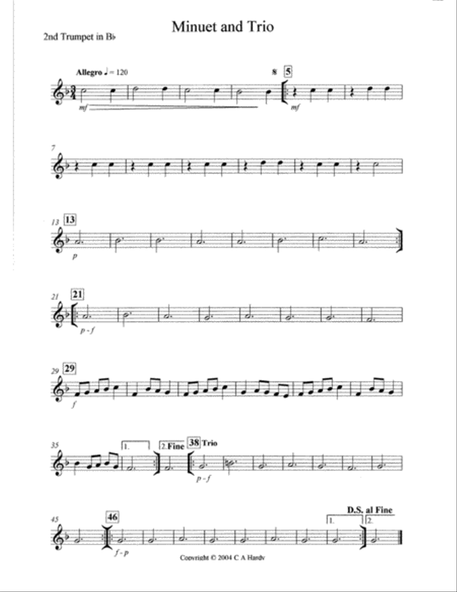 Minuet & Trio Brass Ensemble scores gallery preview page 5