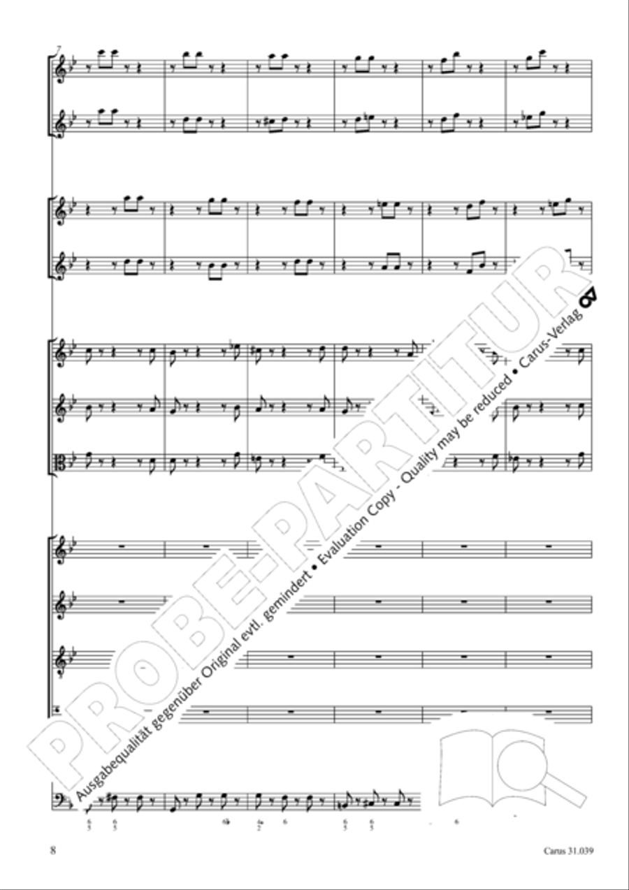 Give the hungry ones thy bread (Brich dem Hungrigen dein Brot) 4-Part scores gallery preview page 8