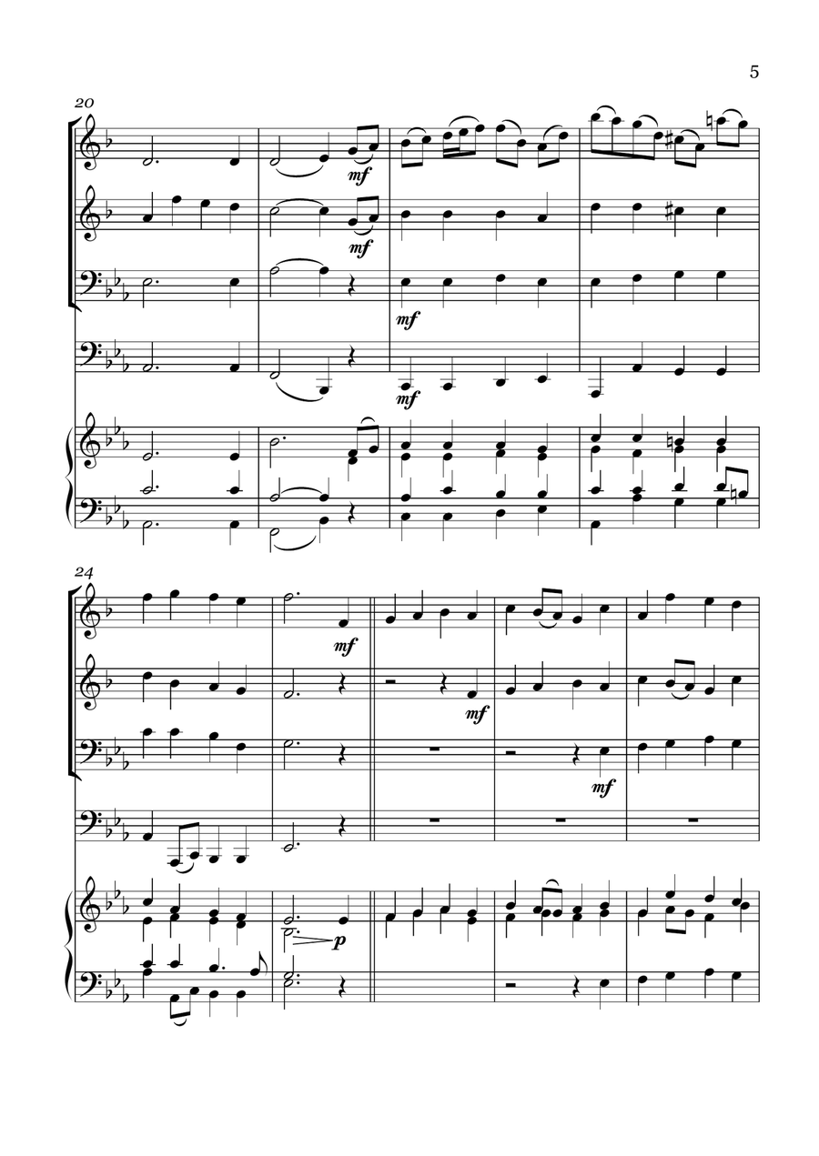 10 Easter Hymns Brass Quartets Brass Quartet scores gallery preview page 5