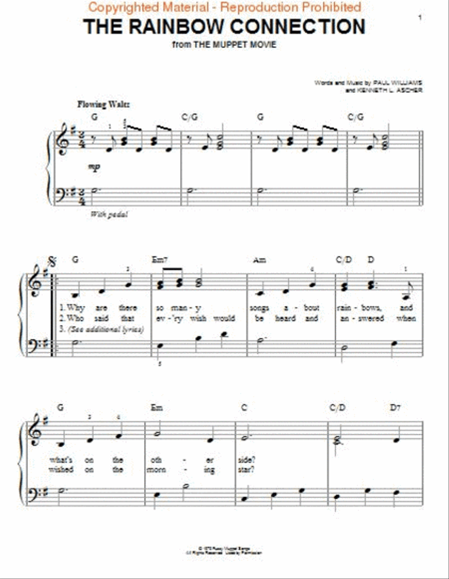 Rainbow Connection Rainbow Connection Piano, Vocal, Guitar scores gallery preview page 2