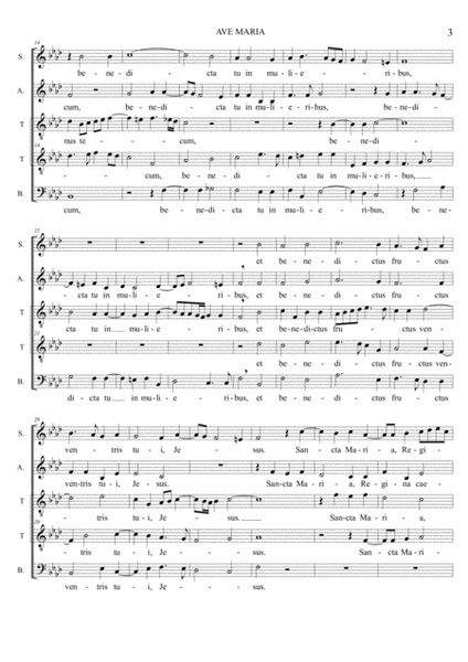 AVE MARIA - C. Merulo - For SATTB Choir image number null