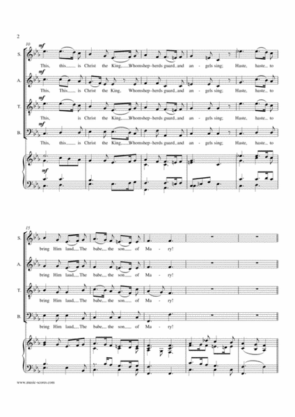 What Child is this - SATB and Piano image number null