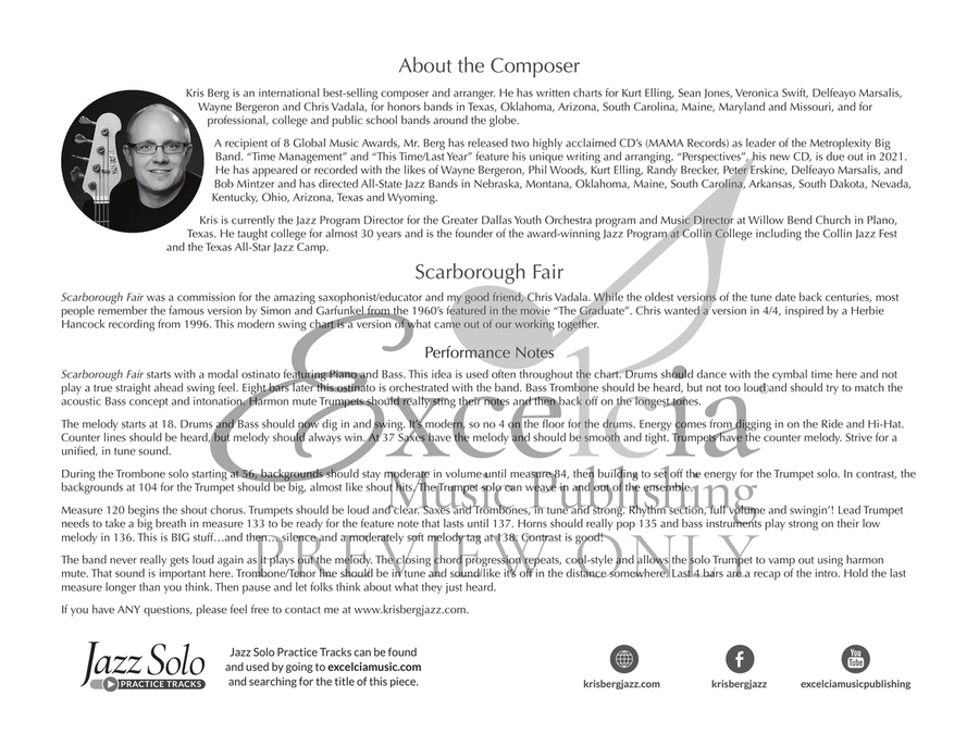 Scarborough Fair Jazz Ensemble scores gallery preview page 3