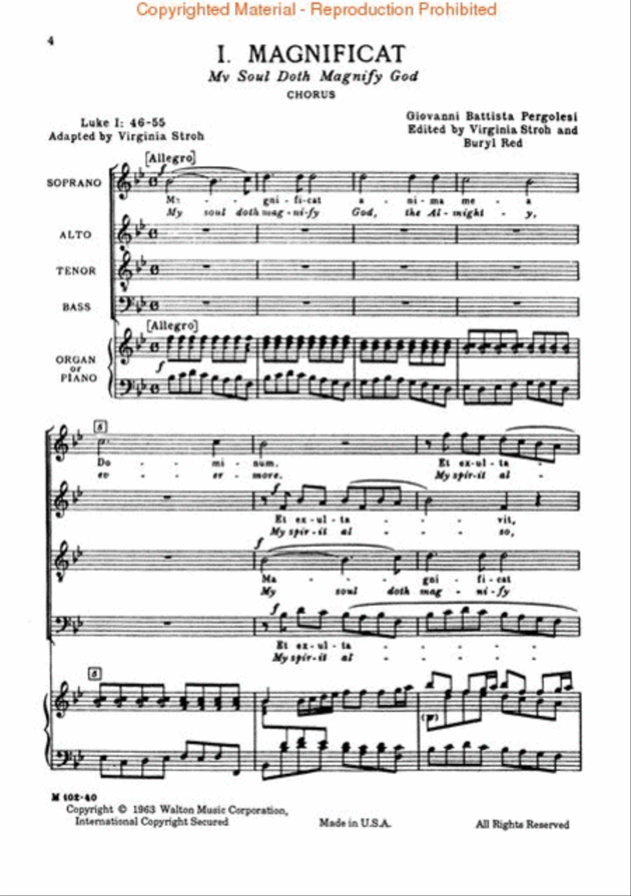 The Magnificat (SATB - Vocal Score) 4-Part scores gallery preview page 2