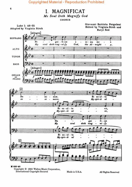 The Magnificat (SATB - Vocal Score)