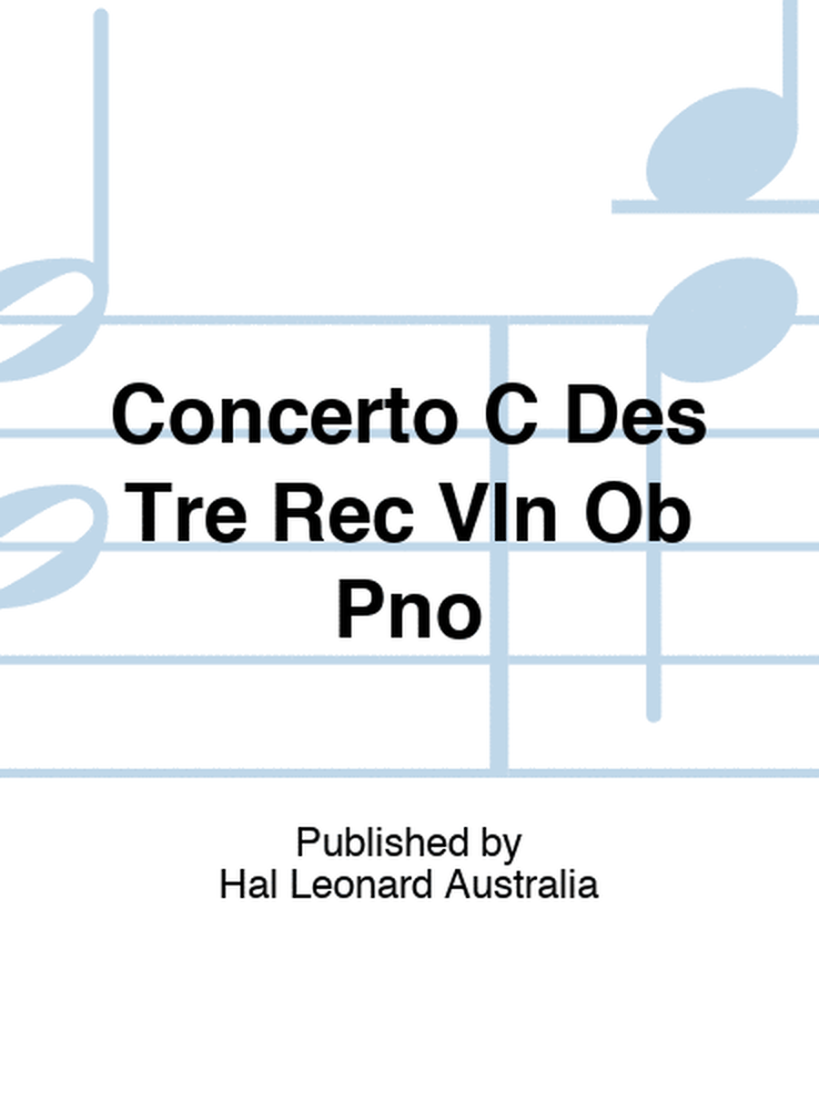 Naudot - Concerto C Major Recorder/2 Violins/Bc