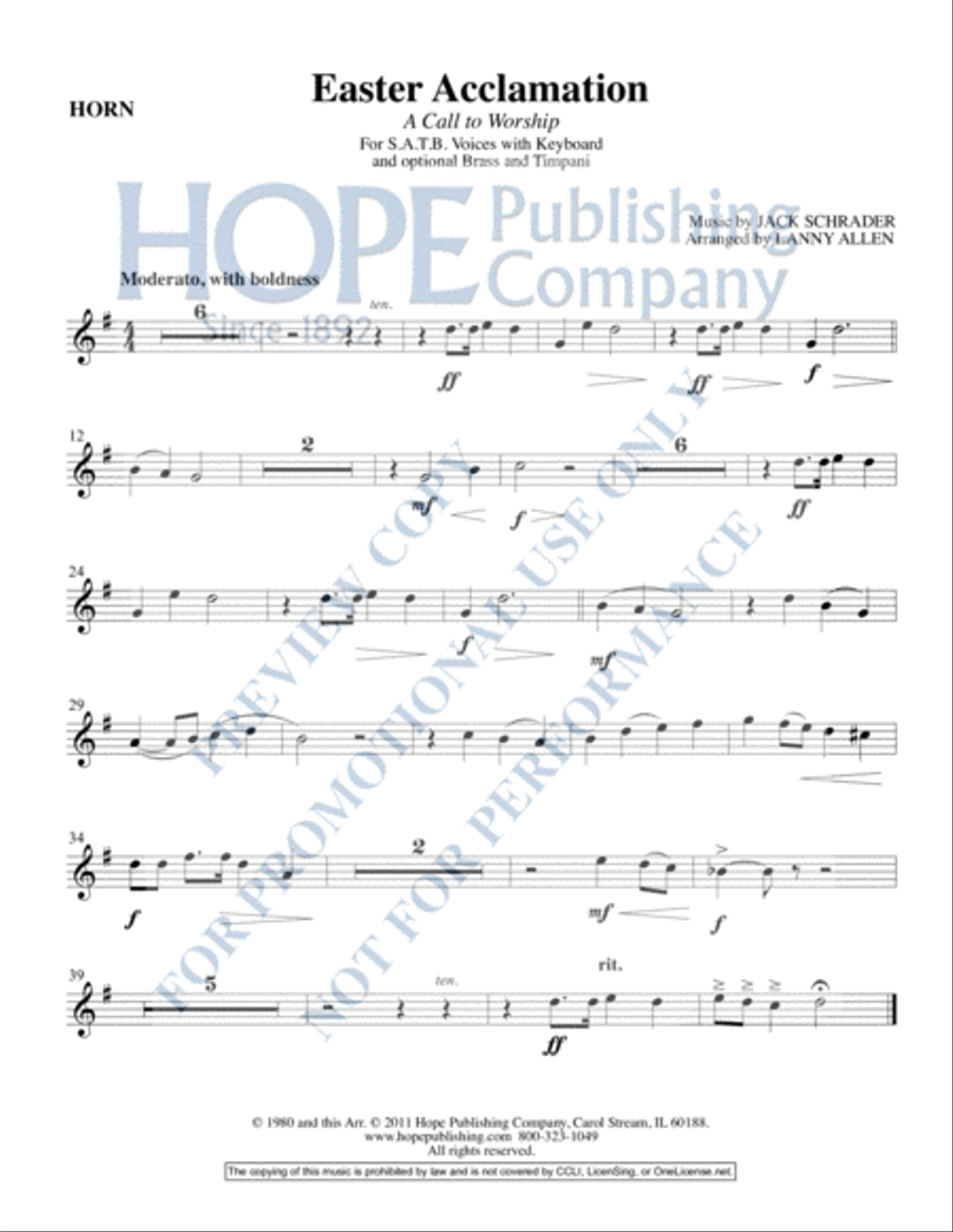 Easter Acclamation Easter Acclamation Choir scores gallery preview page 16