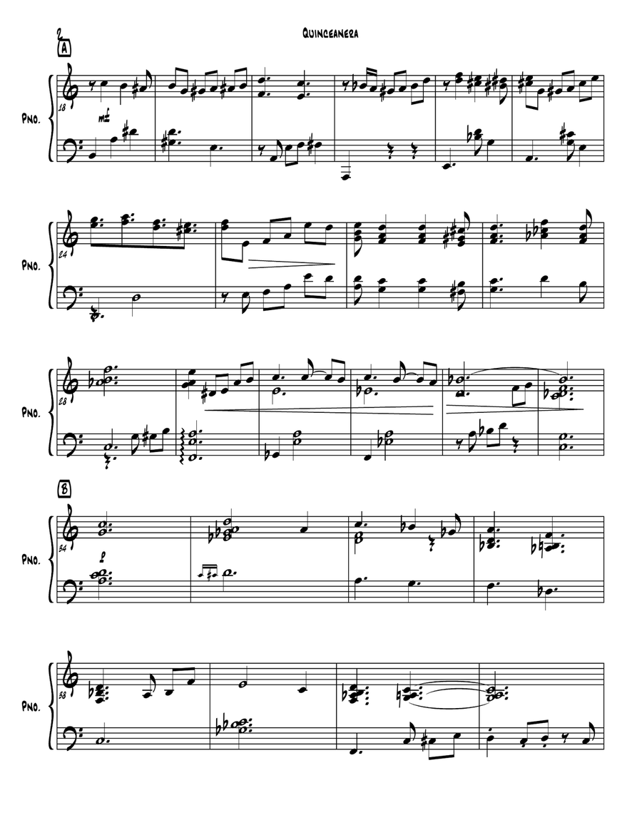 Quinceañera (sweet sixteen) Piano Solo scores gallery preview page 2