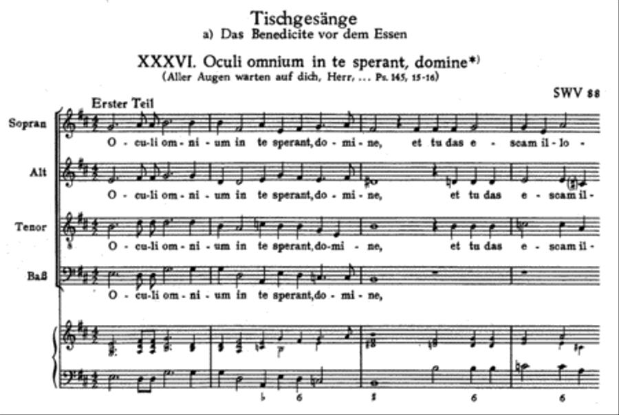 Tischgesänge SWV 88-93