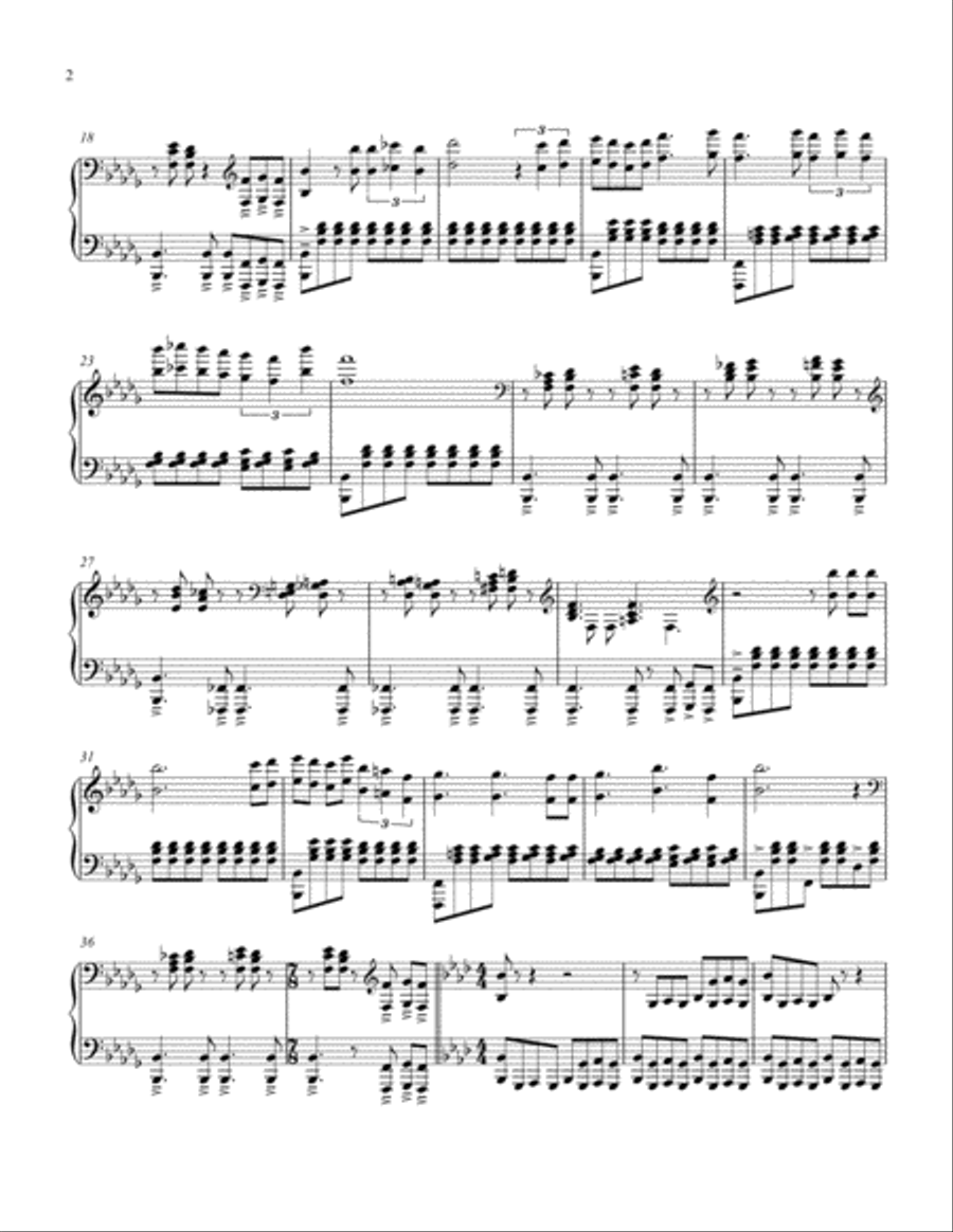 March Madrid March Madrid Piano Solo scores gallery preview page 2