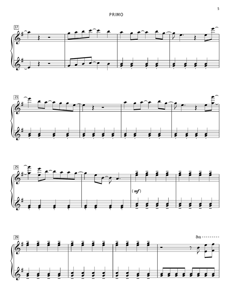 Eleanor Rigby Piano Duet scores gallery preview page 4