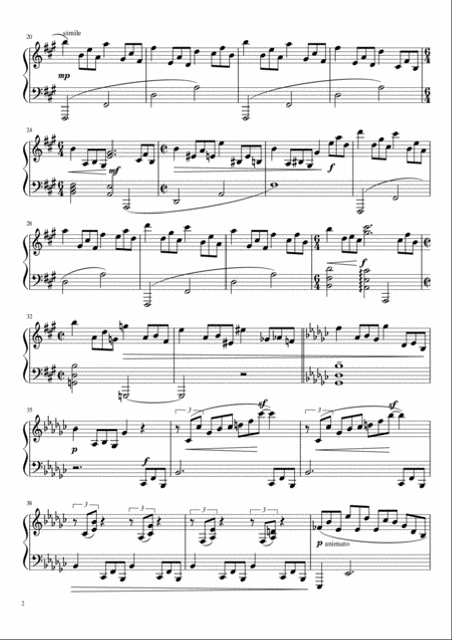 Legend №2 Piano Solo scores gallery preview page 2