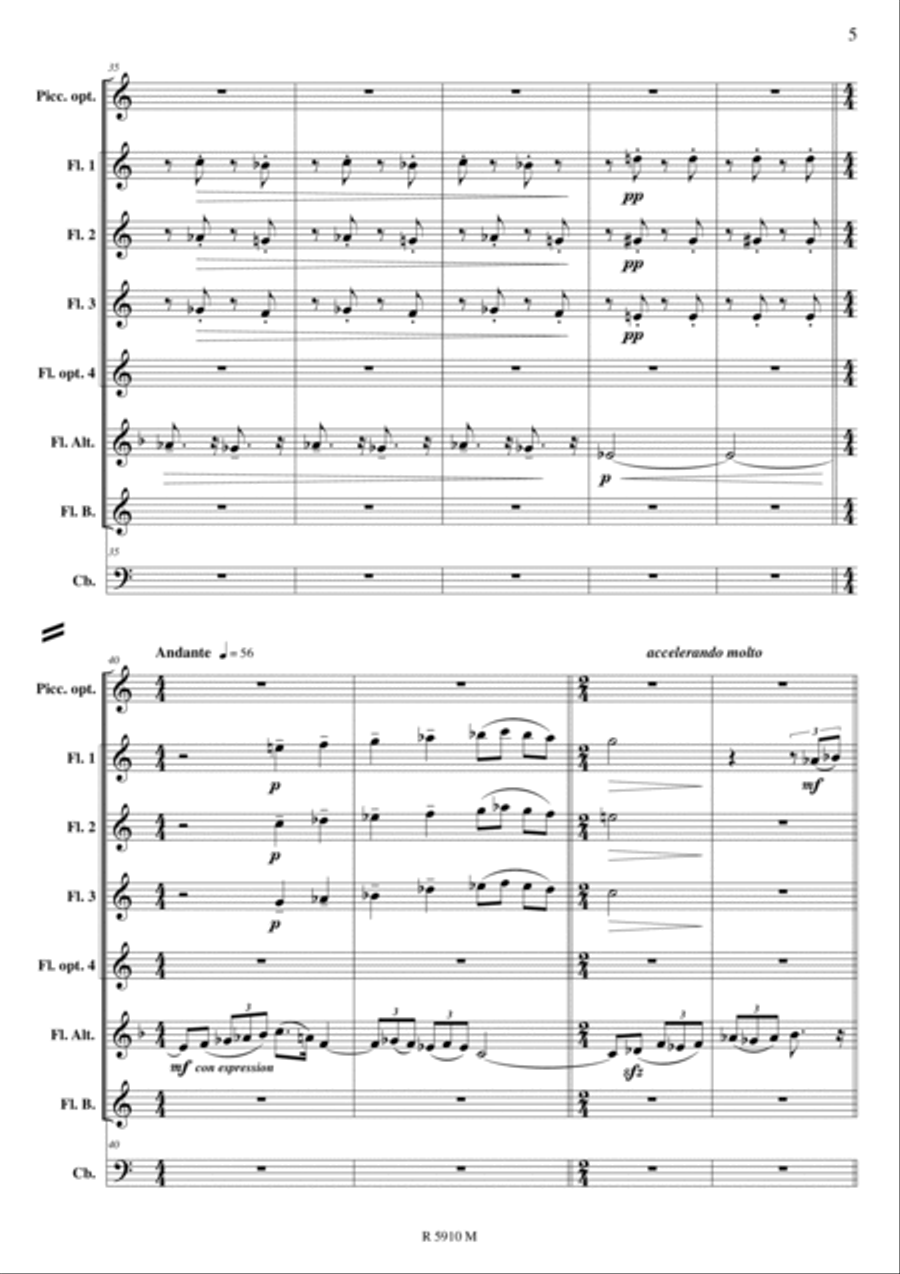 La Oracion del torero Flute scores gallery preview page 6