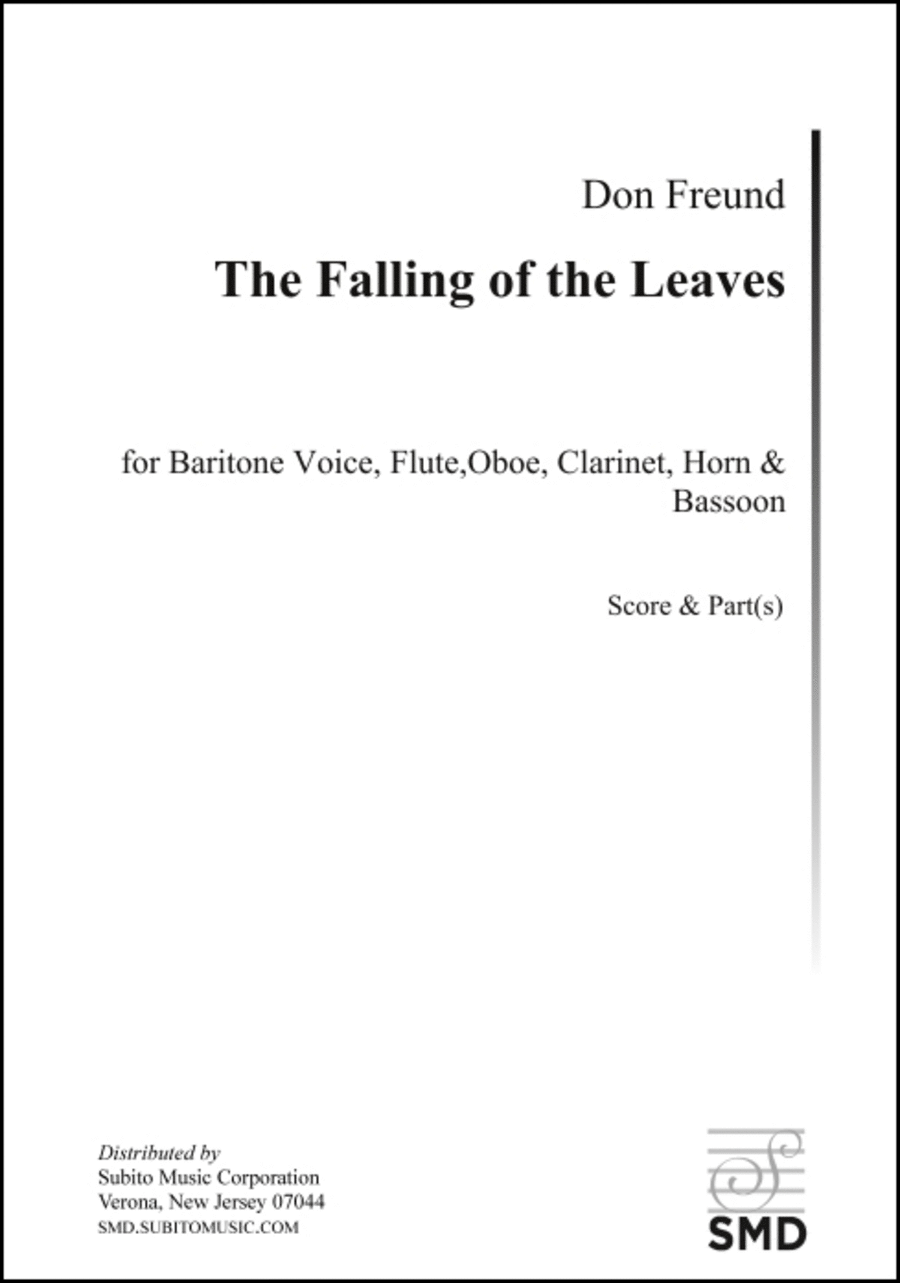 The Falling of the Leaves Choir scores gallery preview page 1