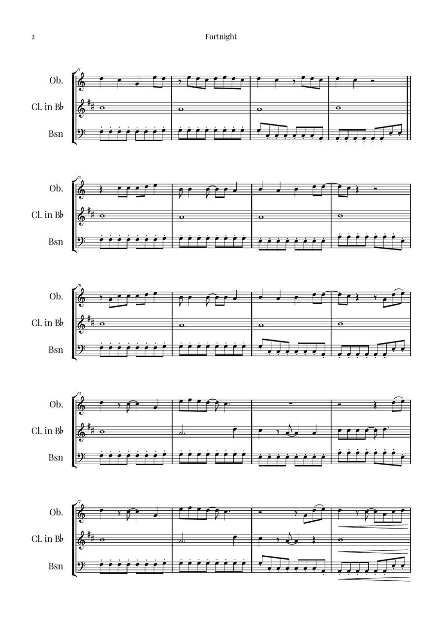 Fortnight Woodwind Trio scores gallery preview page 2