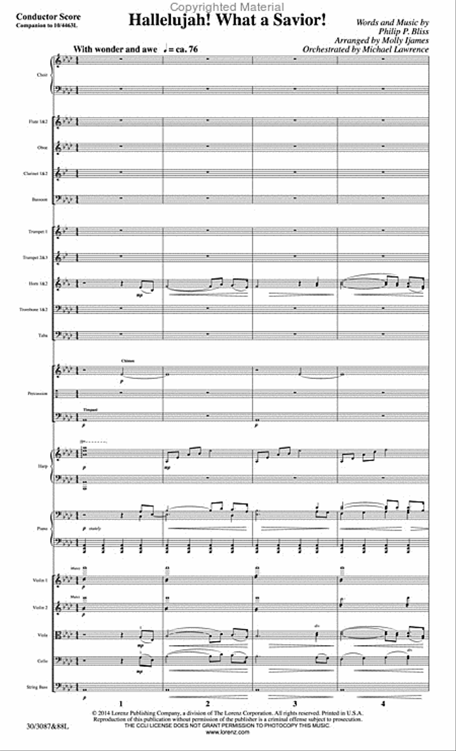 Hallelujah! What a Savior! - Orchestral Score and CD with Printable Parts Choir scores gallery preview page 2